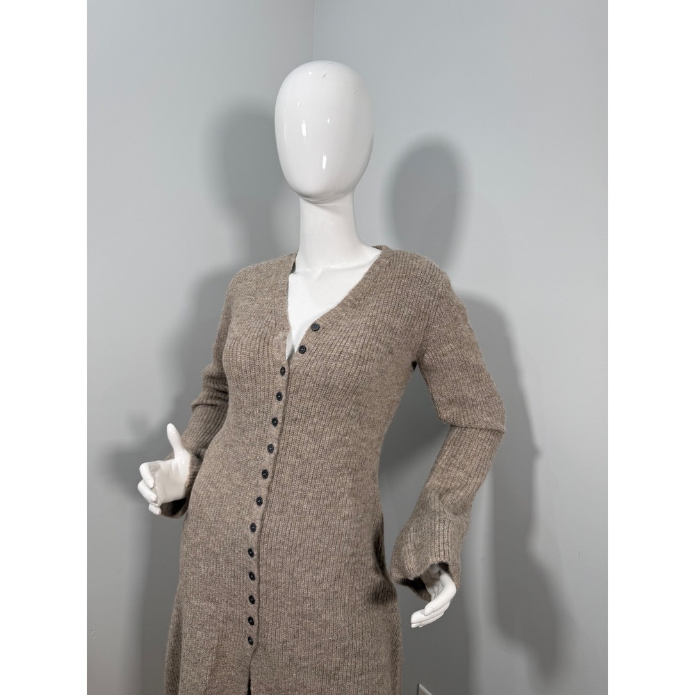 Commense Stacking V-Neck Split Breasted Sweater Dress
Light Brown Size M - Picture 10 of 17